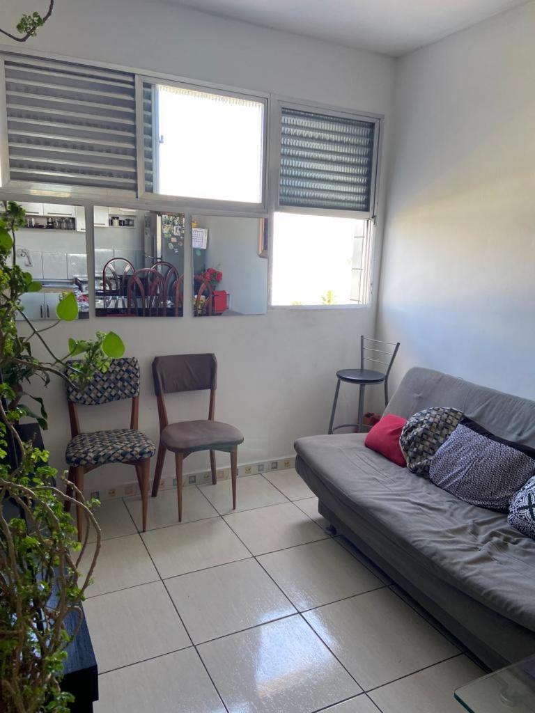 Apartamento 621 Com Vista Para O Mar São Vicente Exteriör bild